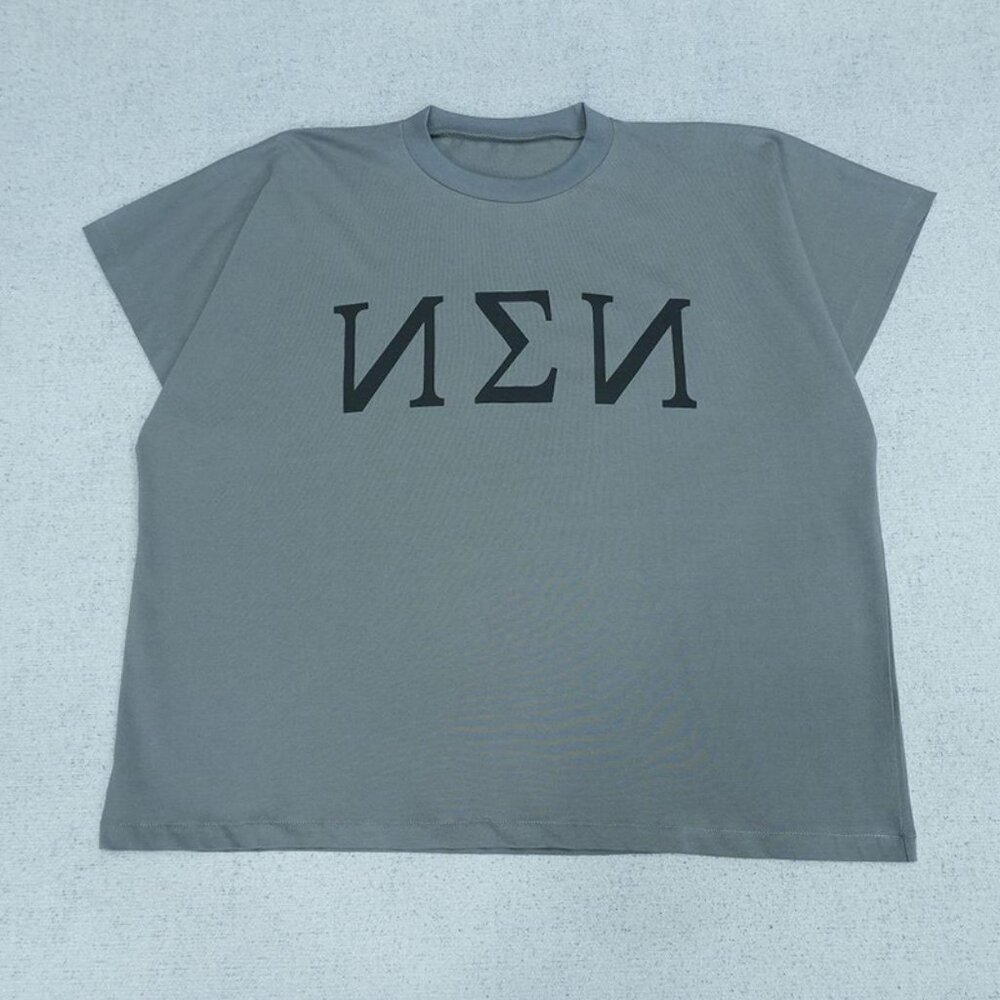 Trendy Grey T Shirt With Nξn Statement Print
